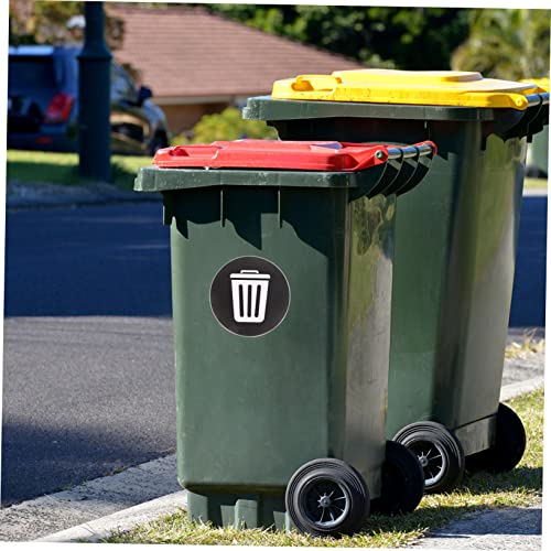 LOLIPPYY 6 Stück Selbstklebende Wasserdichte Mülltonnenaufkleber Grüne Recycling etiketten für Abfalltrennung Praktische Müllbehälter Beschriftung für Zuhause Büro und Öffentliche Bereiche von LOLIPPYY