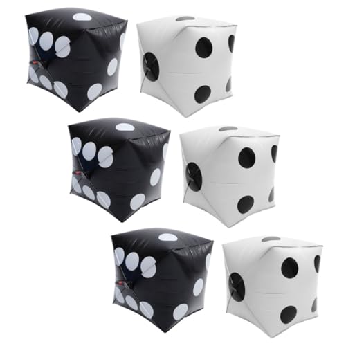 LOLIPPYY 6 Stück Teiliges Aluminium Folien Luftballons Würfelform Große Würfelballons in Weiß und Schwarz Spielwürfel Dekoration für und Spieleparty Cartoon Dice Ballons für LOLIPPYY 6 Stück Teiliges Aluminium Folien Luftballons Würfelform Große Würfelballons in Weiß und Schwarz Spielwürfel Dekoration für und Spieleparty Cartoon Dice Ballons für von LOLIPPYY