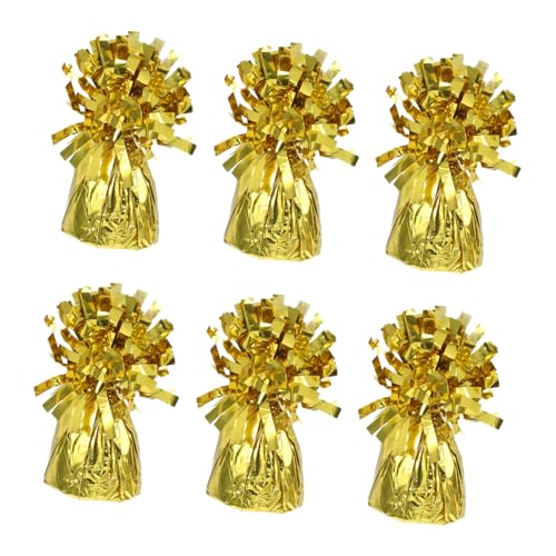 LOLIPPYY 6 Stück Teiliges Ballongewichte aus Metallfolie Stabile Ballonbeschwerer für Hochzeit Geburtstag Babyparty Vielseitige Dekoration Farbenfrohe Ballonpendants LOLIPPYY 6 Stück Teiliges Ballongewichte aus Metallfolie Stabile Ballonbeschwerer für Hochzeit Geburtstag Babyparty Vielseitige Dekoration Farbenfrohe Ballonpendants von LOLIPPYY