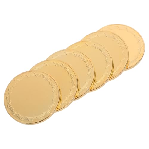 LOLIPPYY 6 Stück Teiliges Blanko Münzen mit Goldplattiertem Spiegelrand Durchmesser Stärke Uv Druck und Lasergravur für Diy Bastelarbeiten Gravur Challenge Coins für Geburtstags und LOLIPPYY 6 Stück Teiliges Blanko Münzen mit Goldplattiertem Spiegelrand Durchmesser Stärke Uv Druck und Lasergravur für Diy Bastelarbeiten Gravur Challenge Coins für Geburtstags und von LOLIPPYY