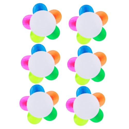 LOLIPPYY 6 Stück Teiliges Blumenblätter Textmarker Fluoreszierende Marker Stifte Bunte Markierstifte für Schule Büro Schreiben Highlighten und Aquarellmalerei von LOLIPPYY