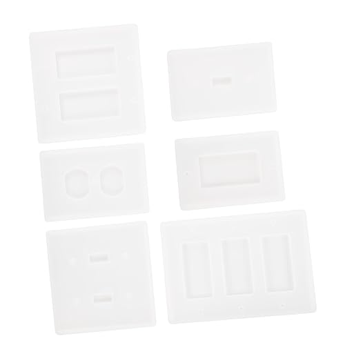 LOLIPPYY 6 Stück Teiliges Epoxidharz Gießform für DIY Bastelprojekte Silikonformen für Steckdosenabdeckungen für Home Decor Langlebig und Vielseitig Einsetzbar von LOLIPPYY