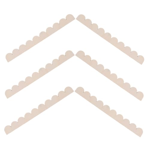 LOLIPPYY 6 Stück Teiliges Holzleisten mit Gewelltem Rand Unbehandelte Holzleisten für Diy Wand und Schrankrahmen Natürliche Holzstruktur Vielseitige Dekorative Tür und Regalbordüre für LOLIPPYY 6 Stück Teiliges Holzleisten mit Gewelltem Rand Unbehandelte Holzleisten für Diy Wand und Schrankrahmen Natürliche Holzstruktur Vielseitige Dekorative Tür und Regalbordüre für von LOLIPPYY