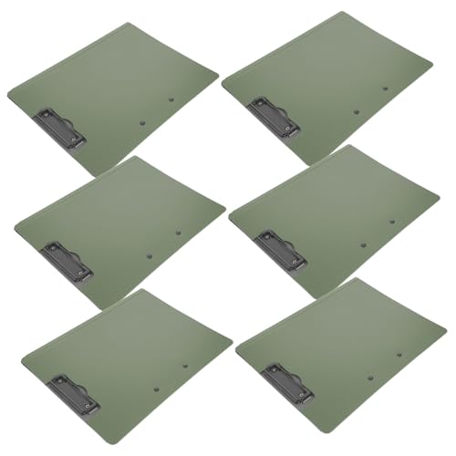 LOLIPPYY 6 Stück Teiliges Klemmbrett Drehbare Doppelte Clips Klemmbrettmappe für Dokumente und Notizen Horizontal Vertikal Nutzbar Leichtes Tragbares Büro und Meeting Organizer LOLIPPYY 6 Stück Teiliges Klemmbrett Drehbare Doppelte Clips Klemmbrettmappe für Dokumente und Notizen Horizontal Vertikal Nutzbar Leichtes Tragbares Büro und Meeting Organizer von LOLIPPYY