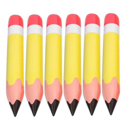 LOLIPPYY 6 Stück Teiliges PVC Aufblasbares Jumbo Bleistiftspielzeug Leichte Schulanfang Deko Langlebige Klassenzimmer Wanddekoration Wiederverwendbar Gelb LOLIPPYY 6 Stück Teiliges PVC Aufblasbares Jumbo Bleistiftspielzeug Leichte Schulanfang Deko Langlebige Klassenzimmer Wanddekoration Wiederverwendbar Gelb von LOLIPPYY