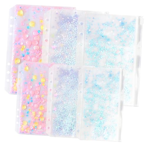 LOLIPPYY 6 Stück Teiliges PVC Dokumententaschen mit Reißverschluss Transparente Organizer Beutel für Loseblattsammler Leichte Aufbewahrungsbeutel für Ordner und Planer Vielseitig und von LOLIPPYY