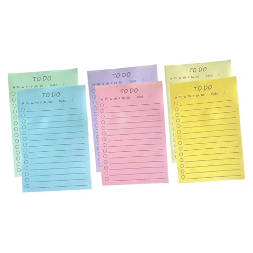 LOLIPPYY 6 Stück Teiliges Praktische Haftnotizen mit Linierten Abreißbaren Sticky Tabs für Büro Schule und Studium Selbstklebend Farblich Abgestimmt Rückstandsfrei Entfernbar Vielseitig LOLIPPYY 6 Stück Teiliges Praktische Haftnotizen mit Linierten Abreißbaren Sticky Tabs für Büro Schule und Studium Selbstklebend Farblich Abgestimmt Rückstandsfrei Entfernbar Vielseitig von LOLIPPYY