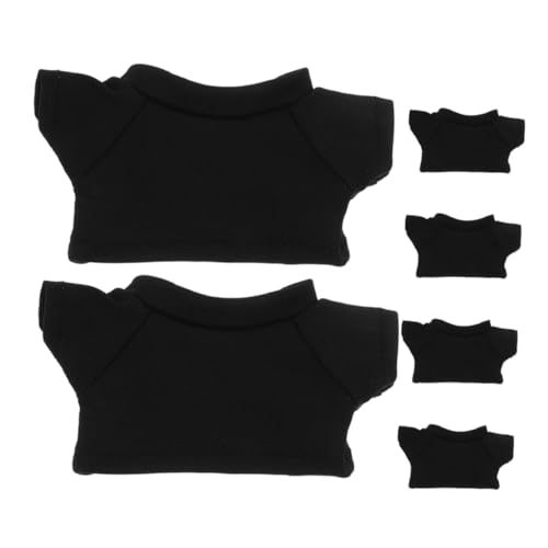 LOLIPPYY 6 Stück Teiliges Schwarzes Bär T Shirt aus Weichem mit Feiner Verarbeitung Klassisches Rundhals Design Passend für Plüschbären und Andere Kuscheltiere Langlebig und Formstabil LOLIPPYY 6 Stück Teiliges Schwarzes Bär T Shirt aus Weichem mit Feiner Verarbeitung Klassisches Rundhals Design Passend für Plüschbären und Andere Kuscheltiere Langlebig und Formstabil von LOLIPPYY