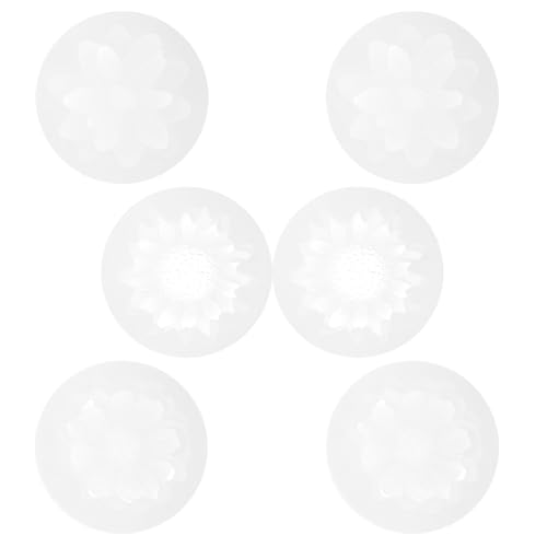 LOLIPPYY 6 Stück Teiliges Silikonblumenform Epoxidharz DIY Flexible Gießform Kreatives Bastelzubehör für Individuelle Schmuck Dekorationsherstellung von LOLIPPYY