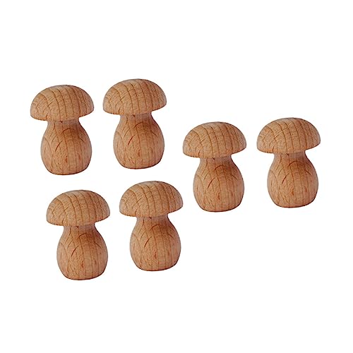 LOLIPPYY 6 Stück Teiliges Unbemalte Mini Holzpilze für DIY Naturbelassene Mikro Landschaftsdekoration Glatte Kanten für und Kreative Miniaturszenen LOLIPPYY 6 Stück Teiliges Unbemalte Mini Holzpilze für DIY Naturbelassene Mikro Landschaftsdekoration Glatte Kanten für und Kreative Miniaturszenen von LOLIPPYY