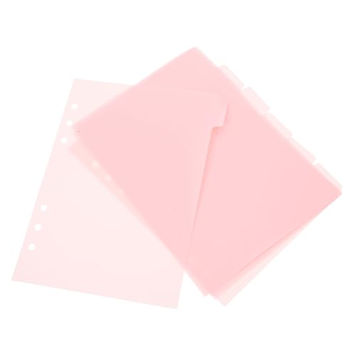 LOLIPPYY 6 Stück Trennblätter aus Langlebigem PP Material Farbige Notizbuch register mit Reitern Abnehmbare Ordner trenner für Effiziente Organisation von Notizbüchern und Ringbüchern von LOLIPPYY