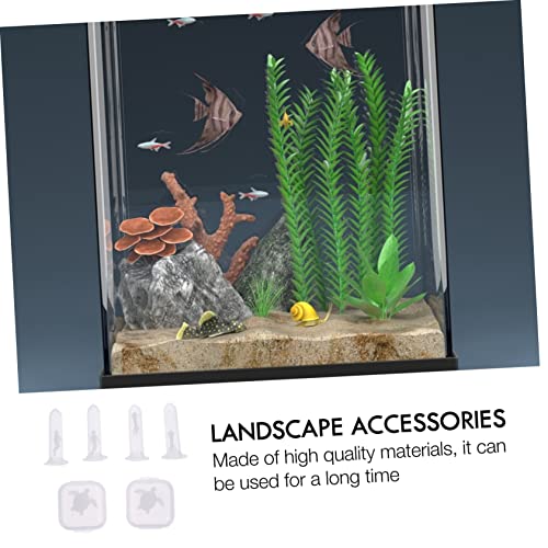 LOLIPPYY 6 Stück Wald Mikro Landschaft Teiliges Epoxidharz Ornament mit Schildkröte und Taucher für DIY Bastelprojekte Sichere und Detaillierte Miniaturfiguren von LOLIPPYY