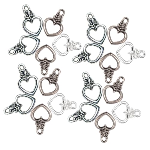 LOLIPPYY 60 Sätze Teiliges Herzförmige Toggle verschlüsse Schmuckverbinder aus Langlebiger Legierung Rostfrei Kratzfest für DIY Armbänder und Halsketten Inklusive Antiksilber Antikgrün zum LOLIPPYY 60 Sätze Teiliges Herzförmige Toggle verschlüsse Schmuckverbinder aus Langlebiger Legierung Rostfrei Kratzfest für DIY Armbänder und Halsketten Inklusive Antiksilber Antikgrün zum von LOLIPPYY
