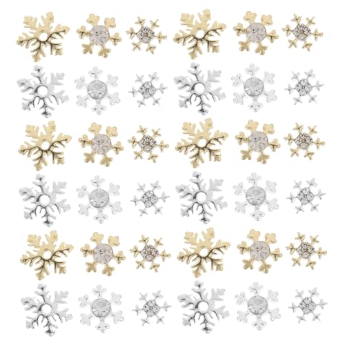LOLIPPYY 60 Stck Teiliges Nagel Schmuckset Schneeflocken in Gold und Silber Leichte Nail Charms für Maniküre Dekorative Nageldekorationen für Damen DIY Nail Art Zubehör für Stilvolle LOLIPPYY 60 Stck Teiliges Nagel Schmuckset Schneeflocken in Gold und Silber Leichte Nail Charms für Maniküre Dekorative Nageldekorationen für Damen DIY Nail Art Zubehör für Stilvolle von LOLIPPYY