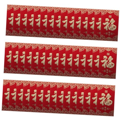 LOLIPPYY 60 Stück Chinesische Rote Umschläge Pferdejahr Geldscheintaschen Traditionell Einzeln Versiegelt Festlich für Frühlingsfest Hochzeit Geburtstag Neujahr und Geschäftsgeschenke von LOLIPPYY