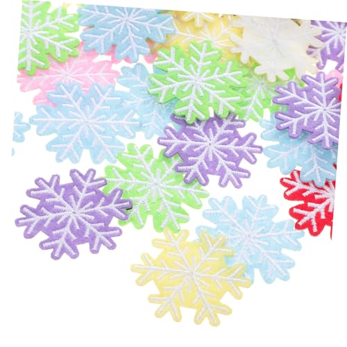 LOLIPPYY 60 Stück Schneeflocken Aufkleber Weihnachtsdekor Weihnachtsflicken Schneeflocken Zubehör Applikationen Zufällige Farbe LOLIPPYY 60 Stück Schneeflocken Aufkleber Weihnachtsdekor Weihnachtsflicken Schneeflocken Zubehör Applikationen Zufällige Farbe von LOLIPPYY