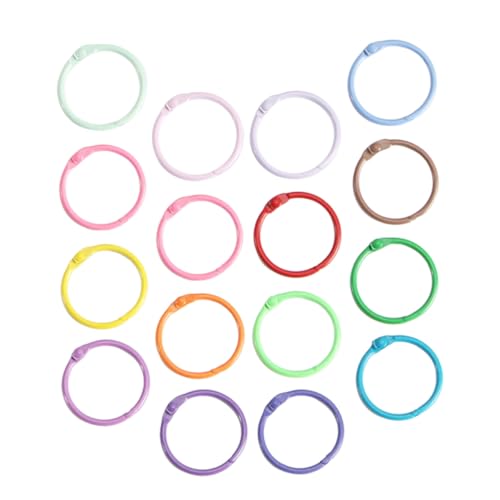 LOLIPPYY 60 Stück Teiliges Bunte Metall Buchbinderinge Multifunktionale Binder Ringe Schlüsselringe DIY Handwerkszubehör Langlebig und Praktisch für Büro und Zuhause LOLIPPYY 60 Stück Teiliges Bunte Metall Buchbinderinge Multifunktionale Binder Ringe Schlüsselringe DIY Handwerkszubehör Langlebig und Praktisch für Büro und Zuhause von LOLIPPYY