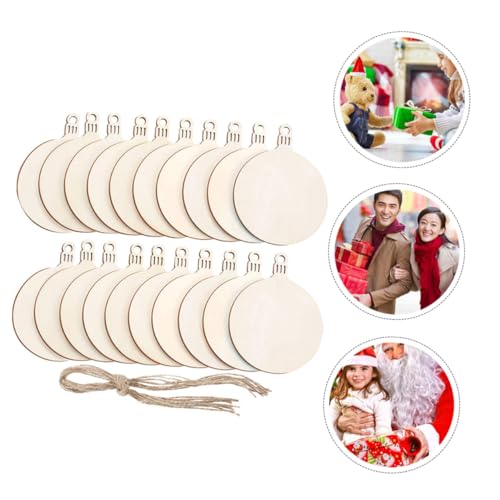 LOLIPPYY 60 Stück Teiliges Runde Holzscheiben mit Aufhängebohrung Natürliche Holzanhänger zum Bemalen und Basteln Langlebige DIY Weihnachtsdeko für Christbaum Tisch und Raumdekoration LOLIPPYY 60 Stück Teiliges Runde Holzscheiben mit Aufhängebohrung Natürliche Holzanhänger zum Bemalen und Basteln Langlebige DIY Weihnachtsdeko für Christbaum Tisch und Raumdekoration von LOLIPPYY