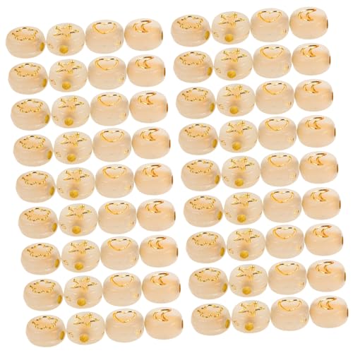 LOLIPPYY 600 Stück Leuchtende Acrylperlen mit Sternen Mond Herz und Blütenform Flache Runde Lose Schmuckperlen Langlebig Selbstleuchtend für DIY Armbänder und Halsketten von LOLIPPYY