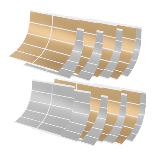 LOLIPPYY 600 Stück Scratch Off Aufkleber Rechteckige Silber Gold Labels Selbstklebend für DIY Rubbellose Gender Reveal Karten Belohnungsprogramme und Versteckte Nachrichten von LOLIPPYY