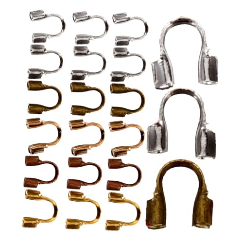LOLIPPYY 600 Stück U Förmige Quetschperlen Schmuckzubehör aus Metall für DIY Armbänder Halsketten Vielseitige Bastelperlen in Gold Silber Bronzefarben für Schmuckherstellung und LOLIPPYY 600 Stück U Förmige Quetschperlen Schmuckzubehör aus Metall für DIY Armbänder Halsketten Vielseitige Bastelperlen in Gold Silber Bronzefarben für Schmuckherstellung und von LOLIPPYY