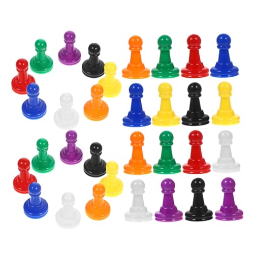 LOLIPPYY 64 Stück Bauern Im Spiel Kartenhalter Für Brettspiele Token -Boards Komponenten Für Tischspiele Peg-brettspiel Ketten-dreieck-Spiel Spielkartenständer Steckspiel Plastik von LOLIPPYY
