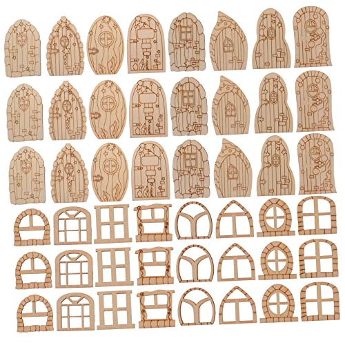 LOLIPPYY 64Stücke Feentüren Unlackiertem Holz DIY Feenhaus Zubehör für Graffiti Bastelprojekte und Miniaturgarten Dekoration LOLIPPYY 64Stücke Feentüren Unlackiertem Holz DIY Feenhaus Zubehör für Graffiti Bastelprojekte und Miniaturgarten Dekoration von LOLIPPYY