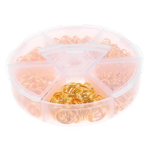 LOLIPPYY 690 Stück Doppelte Eisen Ringe Teiliges für Schmuckherstellung Runde Verbindungsringe Stabile und Langlebige Biegeringe für DIY Armbänder und Ohrringe von LOLIPPYY