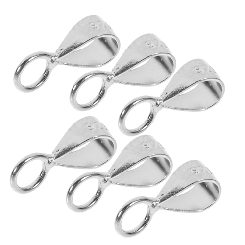 LOLIPPYY 6Stücke Charm Halter Einstellbare Kettenverschlüsse für Schmuckherstellung Robuste Karabinerverschlüsse Langlebige Verbindungsschnallen für DIY Anhänger von LOLIPPYY