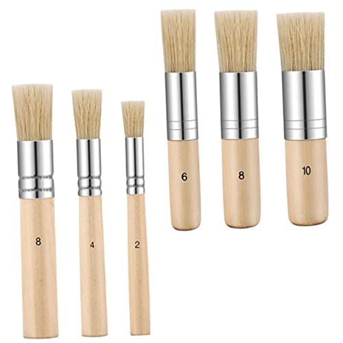 LOLIPPYY 6Stücke Teiliges Pinselset für Künstler Verschleißfeste Pinsel für Aquarell und Ölmalerei Praktische Malpinsel mit Zylinderförmigem Griff für Anfänger LOLIPPYY 6Stücke Teiliges Pinselset für Künstler Verschleißfeste Pinsel für Aquarell und Ölmalerei Praktische Malpinsel mit Zylinderförmigem Griff für Anfänger von LOLIPPYY