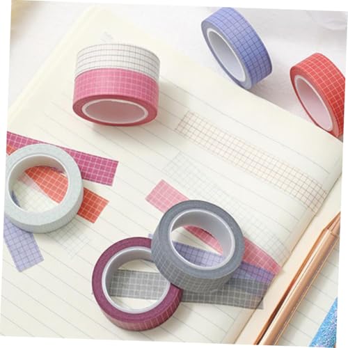 LOLIPPYY 7 Rollen Dekoratives Klebeband Einzigartig Bedrucktes Washi Tape für Scrapbooking Tagebücher Fotoalben DIY Bastelprojekte Vielseitig Einsetzbar als Stationery Sticker von LOLIPPYY