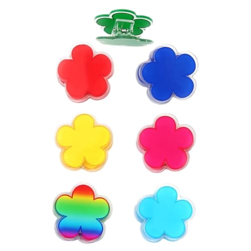 LOLIPPYY 7 Stück Teiliges Bunte Acrylklammern mit Blumenmotiv Vielseitige Küchenclips und Büroklammern Wiederverwendbar zum Verschließen von Snackbeuteln und Organisieren von Dokumenten LOLIPPYY 7 Stück Teiliges Bunte Acrylklammern mit Blumenmotiv Vielseitige Küchenclips und Büroklammern Wiederverwendbar zum Verschließen von Snackbeuteln und Organisieren von Dokumenten von LOLIPPYY