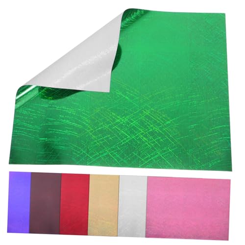 LOLIPPYY 7 Stück Teiliges Holographic Htv Vinyl Metallic Hologramm Heat Transfer Vinyl Folien für DIY Kleidung Bügelbare Vielseitige Transferfolie für Mischgewebe LOLIPPYY 7 Stück Teiliges Holographic Htv Vinyl Metallic Hologramm Heat Transfer Vinyl Folien für DIY Kleidung Bügelbare Vielseitige Transferfolie für Mischgewebe von LOLIPPYY