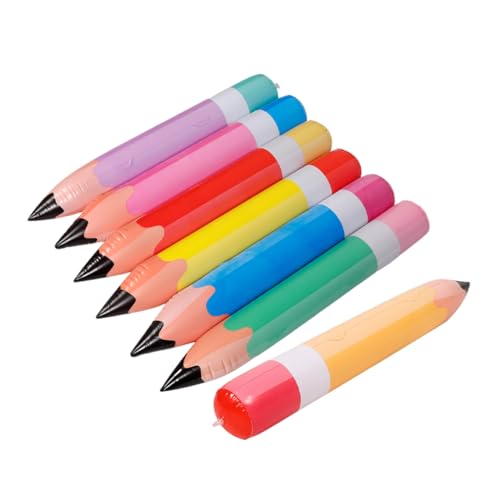 LOLIPPYY 7 Stück Teiliges PVC Aufblasbares Bleistift Farbenfrohe Schulanfang Dekoration Große Jumbo Bleistift Luftballons Einfache Aufhängung Sichere PVC Material für Klassenzimmer und LOLIPPYY 7 Stück Teiliges PVC Aufblasbares Bleistift Farbenfrohe Schulanfang Dekoration Große Jumbo Bleistift Luftballons Einfache Aufhängung Sichere PVC Material für Klassenzimmer und von LOLIPPYY