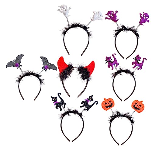 LOLIPPYY 7 Stück Teiliges Teufelshörner Haarreif für Flexibles Halloween Kopfschmuck Zubehör Leichtes Stirnband für Kostüm Party Cosplay und Karneval LOLIPPYY 7 Stück Teiliges Teufelshörner Haarreif für Flexibles Halloween Kopfschmuck Zubehör Leichtes Stirnband für Kostüm Party Cosplay und Karneval von LOLIPPYY