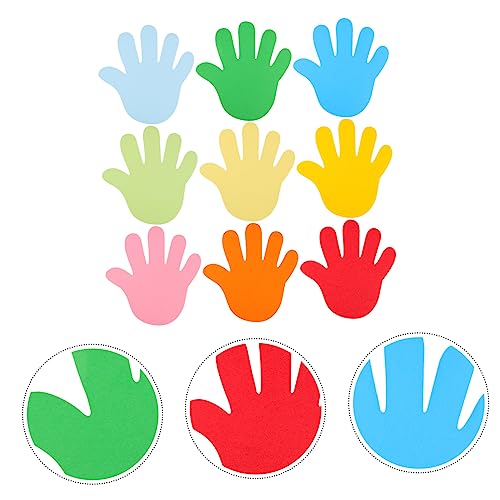 LOLIPPYY 72 Stück Teiliges Bunte Palm Shape Paper Cutouts Dekorative Papierformen für DIY Basteln Kreative Wanddekoration für Klassenzimmer Kindergarten Party Wohnzimmer für Kreative von LOLIPPYY