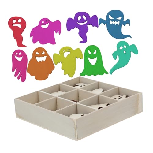 LOLIPPYY 72 Stück Teiliges Halloween Bastelset aus Langlebigem Holz Polierte DIY Holzstücke mit Vielfältigen Motiven für Kreative Herbst und Partydekorationen für Bastelarbeiten und LOLIPPYY 72 Stück Teiliges Halloween Bastelset aus Langlebigem Holz Polierte DIY Holzstücke mit Vielfältigen Motiven für Kreative Herbst und Partydekorationen für Bastelarbeiten und von LOLIPPYY