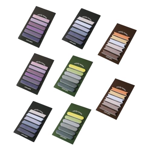 LOLIPPYY 8 Sätze Teiliges Bunte Haftnotizen mit Farbverlauf Selbstklebende Tragbare Notizzettel für Büro und Schule Reißbare Memo Pads mit Sauberen Kanten Vielseitig Einsetzbar für LOLIPPYY 8 Sätze Teiliges Bunte Haftnotizen mit Farbverlauf Selbstklebende Tragbare Notizzettel für Büro und Schule Reißbare Memo Pads mit Sauberen Kanten Vielseitig Einsetzbar für von LOLIPPYY