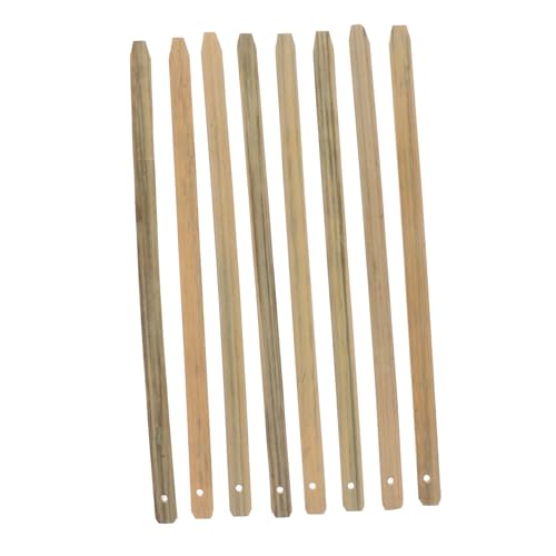 LOLIPPYY 8 Stück Diy Bambus Fächergriff Handgemachte Polierte Griff für Fächer Installieren für Bastelprojekte für Hochzeiten und Diy Fans von LOLIPPYY