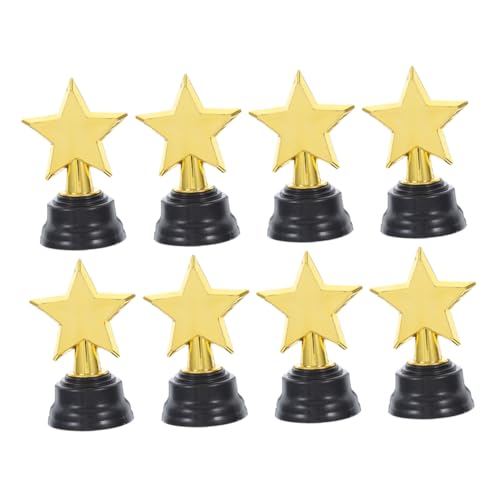 LOLIPPYY 8 Stück Fünfzackige Sterntrophäen Basketballtrophäen Trophäenbecher Minitrophäen Kleine Trophäen Event Requisiten Trophäenauszeichnungen Trophäen Für Trophäen Für von LOLIPPYY