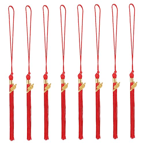 LOLIPPYY 8 Stück Hängende Quaste Anhänger für Doktorhut Diy Abschluss Dekoration Abschlussfeiern Fotografie und Hochwertige Verarbeitung Rote Farbe Einzigartige Charm für Unvergessliche LOLIPPYY 8 Stück Hängende Quaste Anhänger für Doktorhut Diy Abschluss Dekoration Abschlussfeiern Fotografie und Hochwertige Verarbeitung Rote Farbe Einzigartige Charm für Unvergessliche von LOLIPPYY