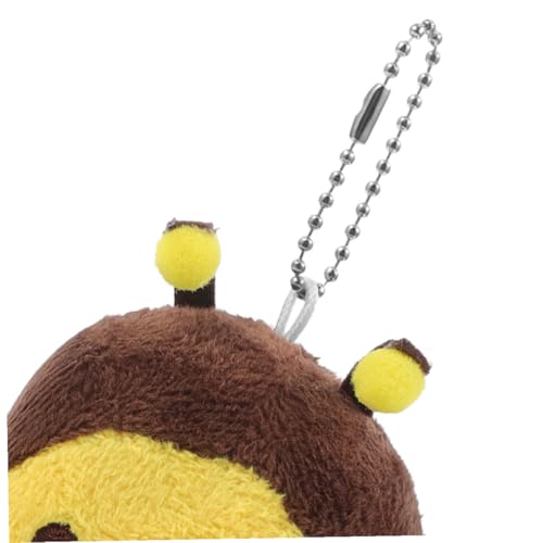 LOLIPPYY 8 Stück Teiliges Bienen Plüsch Schlüsselanhänger Samtig Kuscheltier Anhänger für Rucksack Tasche Autoschlüssel Niedliches Design als Partydeko und Geschenk von LOLIPPYY