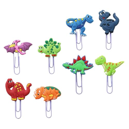 LOLIPPYY 8 Stück Teiliges Bunter Dinosaurier Büroklammern aus PVC Niedliche Cartoon Paper Clips Kleine Lesezeichen für Dokumente Schule und Büro Praktische Farbenfrohe Zufällige Farbe LOLIPPYY 8 Stück Teiliges Bunter Dinosaurier Büroklammern aus PVC Niedliche Cartoon Paper Clips Kleine Lesezeichen für Dokumente Schule und Büro Praktische Farbenfrohe Zufällige Farbe von LOLIPPYY