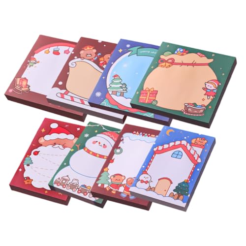 LOLIPPYY 8 Stück Teiliges Niedliche Kompakte Memo Pads mit Multifunktionalen Notizstickern für Täglichen Gebrauch Praktische Haushalts Notizzettel mit Kreativem Design Tragbar und Dekorativ von LOLIPPYY