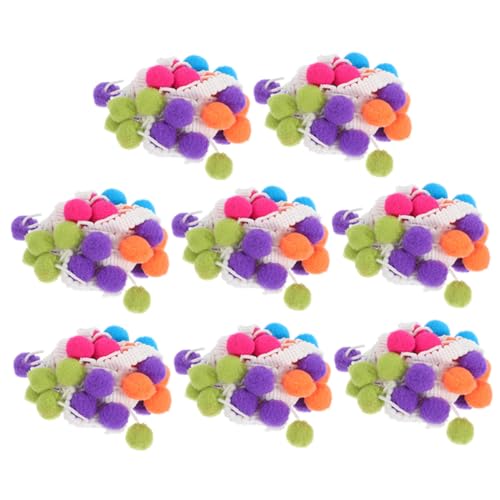 LOLIPPYY 8 Stück Teiliges Pom Pom Fransenband in Bunten Farben Vielseitiges Nähzubehör für DIY Kleidung Handgemachte Verzierungen Geeignet für Bekleidungs und Bastelprojekte von LOLIPPYY