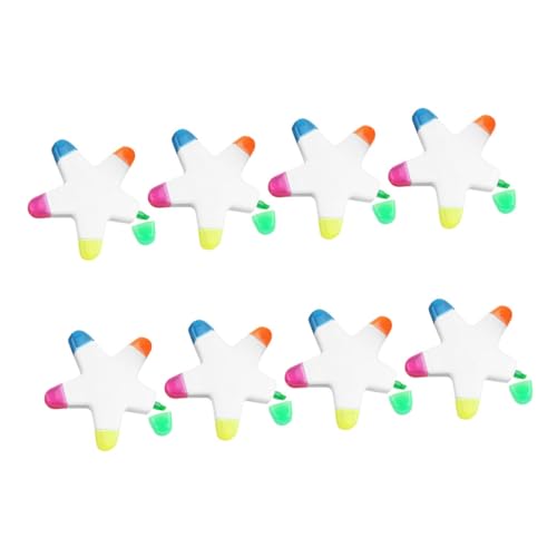 LOLIPPYY 8 Stück Teiliges Sternförmige Marker Stifte Bunte Fluoreszierende Textmarker Für Schule Büro Notizen Buchlesen Kreative Fünf Punkte Designs LOLIPPYY 8 Stück Teiliges Sternförmige Marker Stifte Bunte Fluoreszierende Textmarker Für Schule Büro Notizen Buchlesen Kreative Fünf Punkte Designs von LOLIPPYY