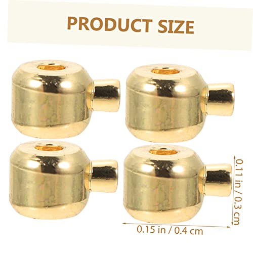 LOLIPPYY 8 Stück Teiliges Verschlüsse für DIY Schmuckherstellung Goldfarben Legierung Leichte Verbindungsklemmen für Halsketten und Armbänder Langlebig und Einfach zu Bedienen von LOLIPPYY