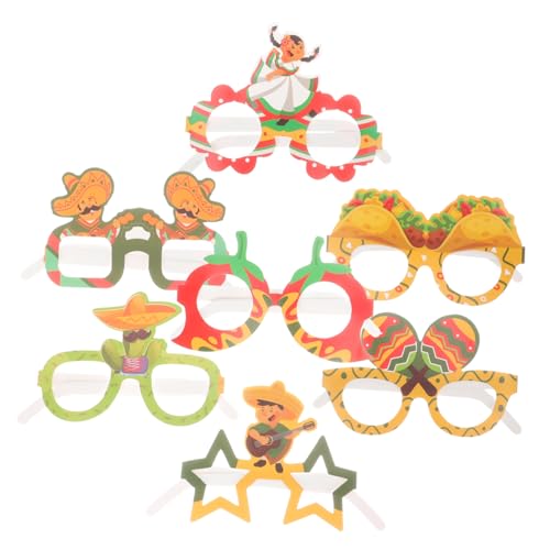LOLIPPYY 8 Stück Urlaubsbrille Partybrille Fiesta-party-brille Festival-accessoires Gläser Thematisiert Karneval Brille Weihnachtsparty Liefert Lustige Brille Kostümball Brille Papier LOLIPPYY 8 Stück Urlaubsbrille Partybrille Fiesta-party-brille Festival-accessoires Gläser Thematisiert Karneval Brille Weihnachtsparty Liefert Lustige Brille Kostümball Brille Papier von LOLIPPYY