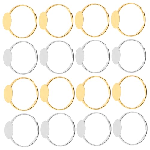 LOLIPPYY 80 Stück DIY Ring Basis Silber und Gold für Schmuckherstellung und Kreative Projekte Langlebig und Verarbeitet von LOLIPPYY