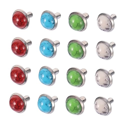 LOLIPPYY 80 Stück Teiliges Türkise Rapid Nieten für DIY Schmuck Bastelzubehör Glatte Oberfläche Rostfrei für Kleidung Taschen Gürtel Schuhe Vielseitige Handwerksprojekte von LOLIPPYY